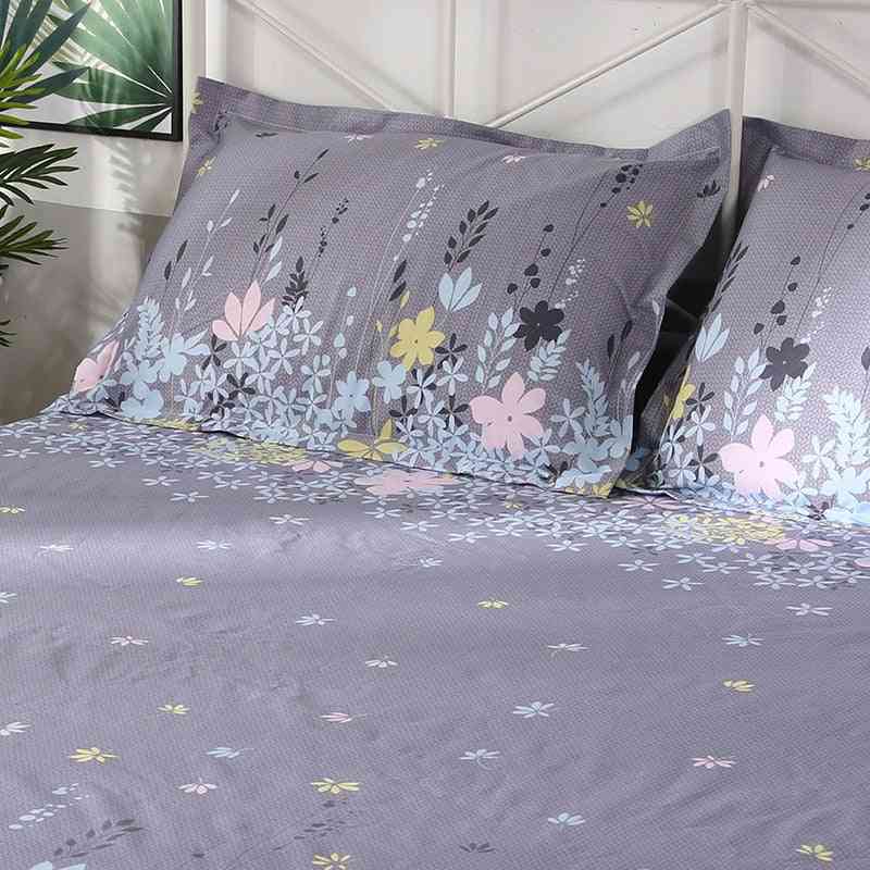 Soft Breathable Waterproof Bed Sheet With Elastic Band, Fashion Printing Anti Dirty Fitted