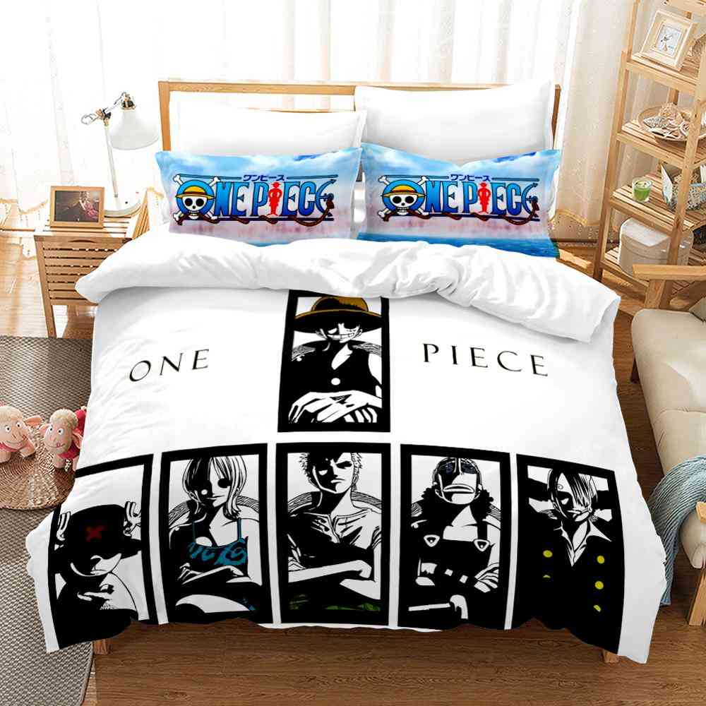 Monkey Printed Cartoon Quilt Cover And Pillowcase