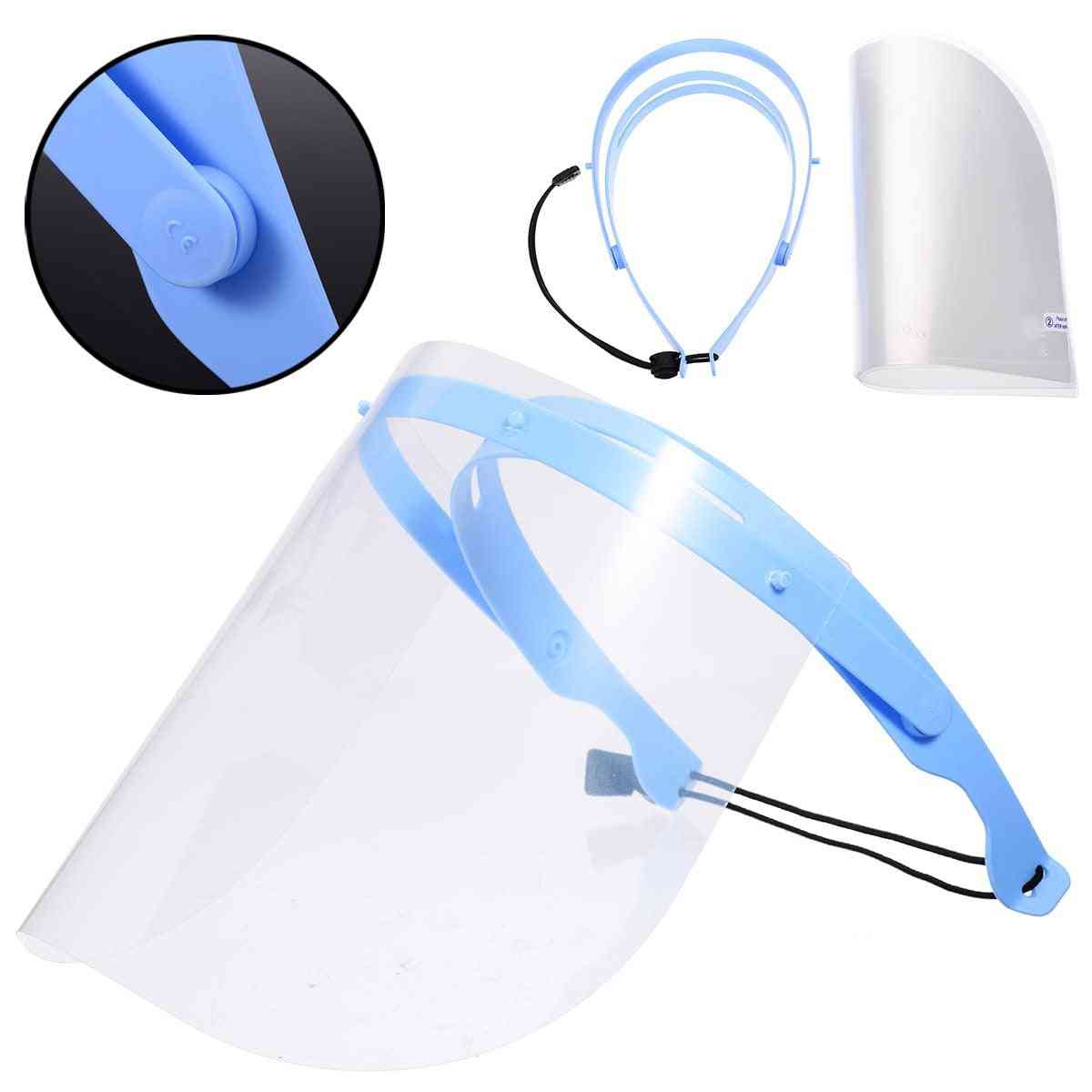 Adjustable Full Face Shield With Clear Detachable Visors