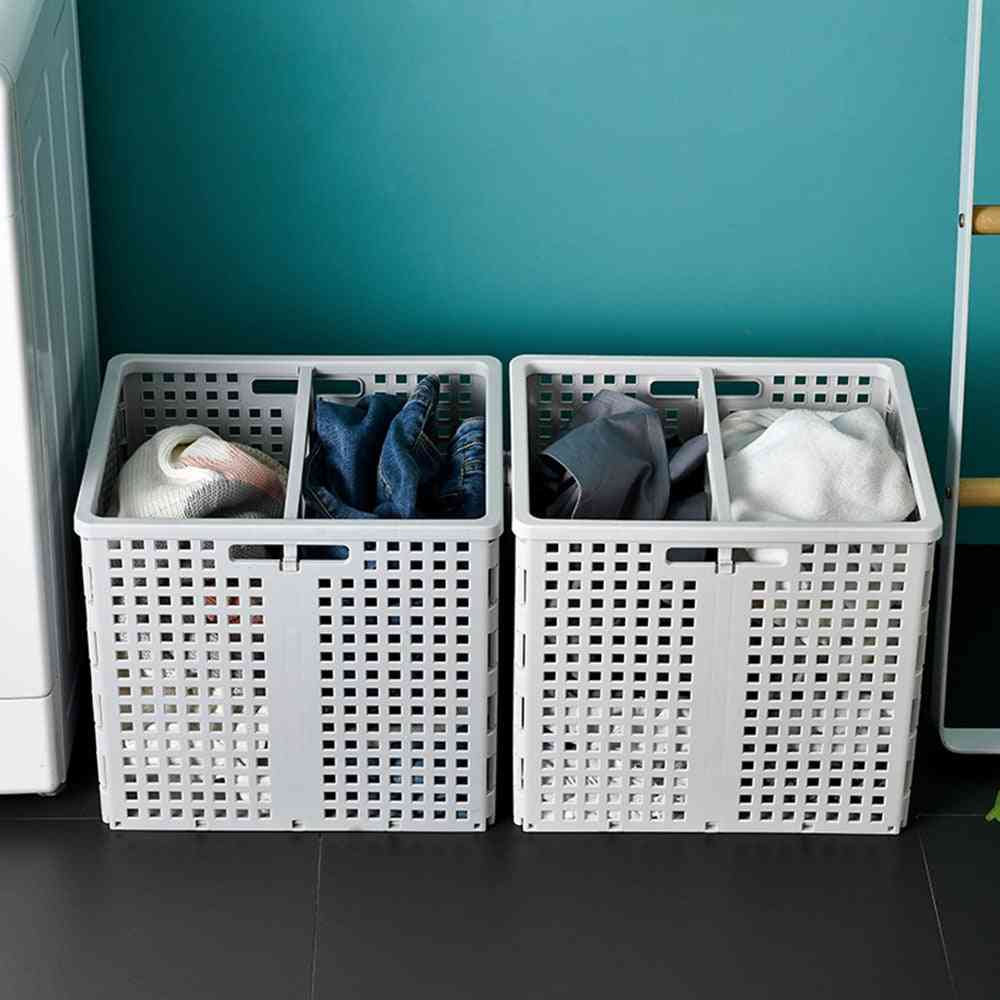 Velký skládací koš na prádlo pro skladování špinavého prádla, úložný prostor organizátoru hraček - koupelnový organizér