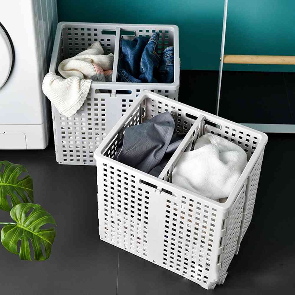 Velký skládací koš na prádlo pro skladování špinavého prádla, úložný prostor organizátoru hraček - koupelnový organizér