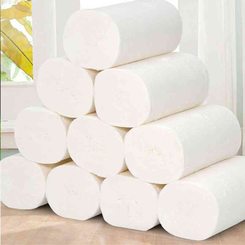16 рула тоалетна хартия, 4 слоя домашна баня тоалетна хартия първична дървесна маса целулозна хартия, ролка тъкан