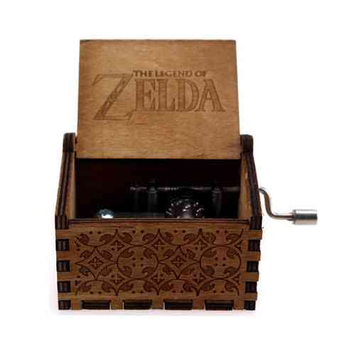Legenda manivelei zelda, cutie muzicală din lemn