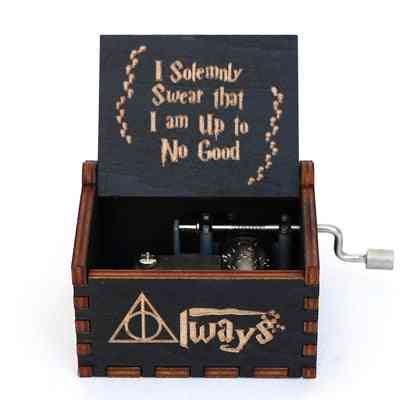 Wooden Hand Cranked Harry Potter Theme, Music Box