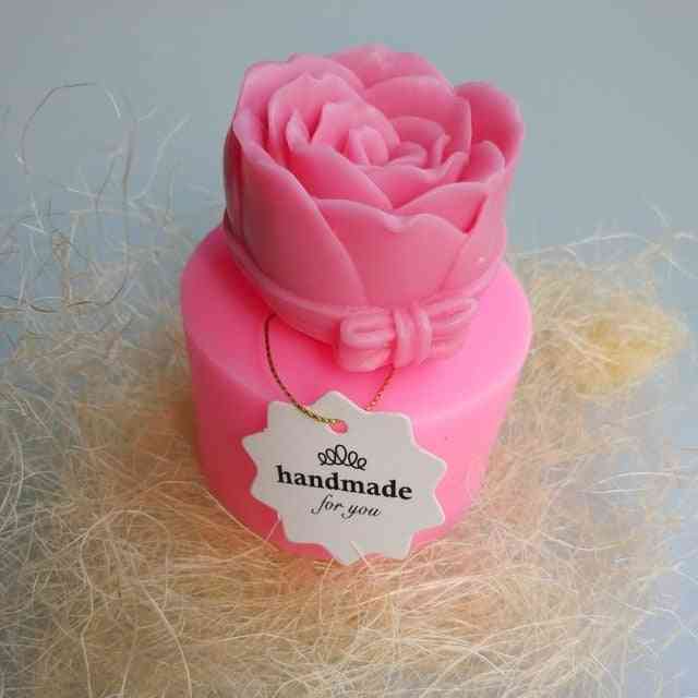 нова розова форма силиконова 3d форма за сапун за тарталетна желирана бонбони шоколадова декорация