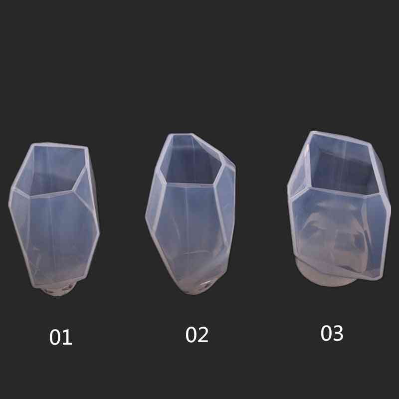 Kryształowa nieregularna geometryczna forma biżuterii, ozdoby z żywicy silikonowej dekoracja rzemieślnicza - 1