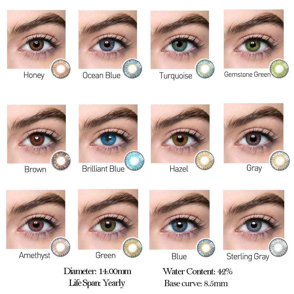 Colored Contact Lenses - 3 Tone Series For Dark Eyes