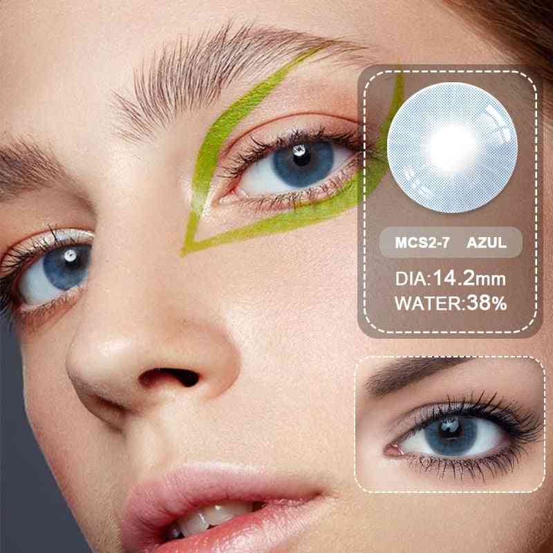 2pcs/pair Natural Colored Contact Lenses For Eyes