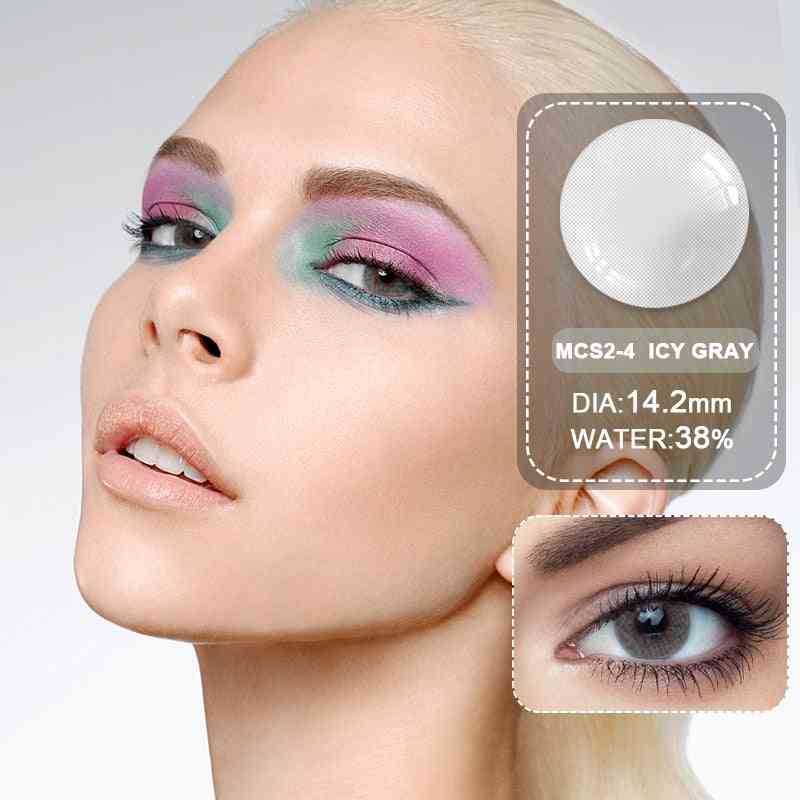 2 stks / paar gekleurde natuurlijke contactlenzen voor de kleur van de ogen - cosmetische contactlens
