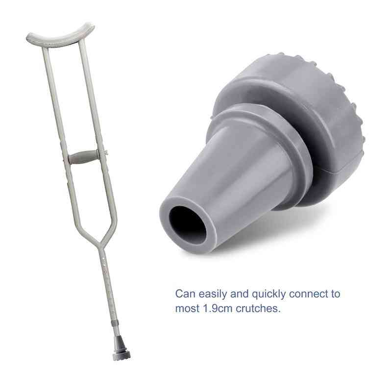 Rubber Head Crutch Accessories - Antislip Tips Walking Stick Feet