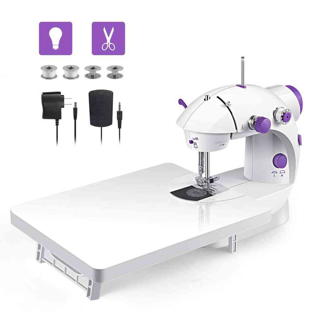 Mini Handheld Portable Electric, Dual Speed Adjustment With Light Stitch Sewing Machine