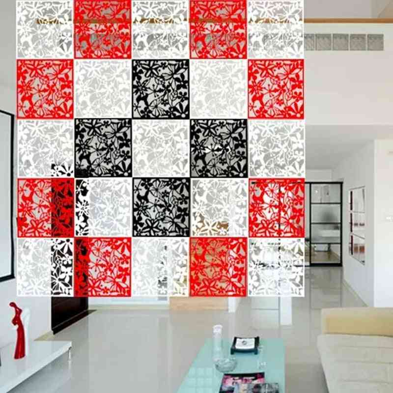 4pcs Pvc Wall Stickers - Stylish Home Decor, Room Divider