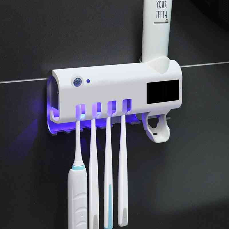 Solar Pir Induction Electric Toothbrush Sterilizer Uv Light Holder