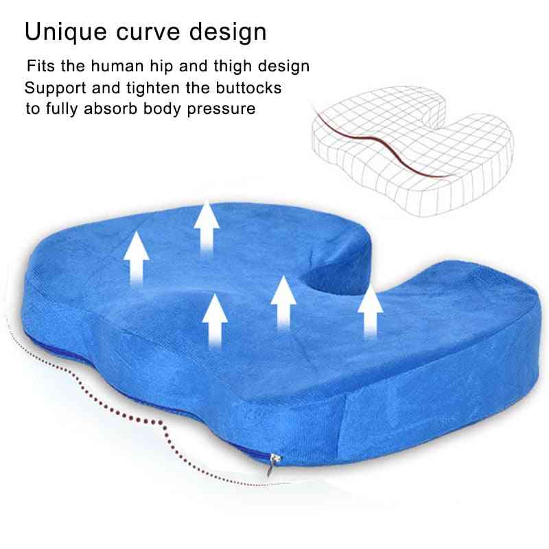 Travel Breathable Seat Cushion - Orthopedic Memory Foam For Massage Chair