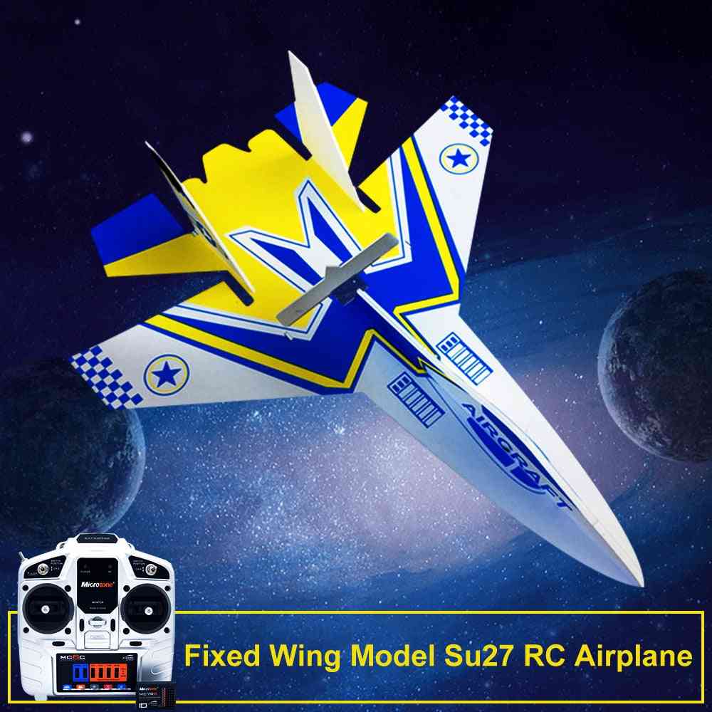 Rc Airplane With Microzone - Mc6c Transmitter With Receiver Aad Structure Parts For Rc Aircraft