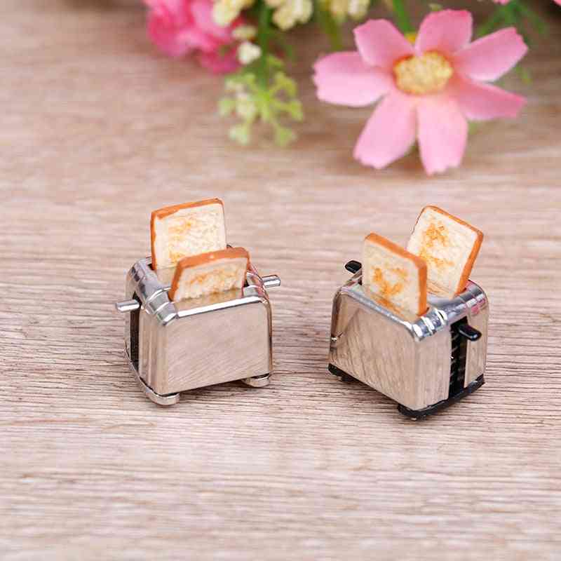 Mini Bread Machine With Toast Miniature - Dollhouse Accessories