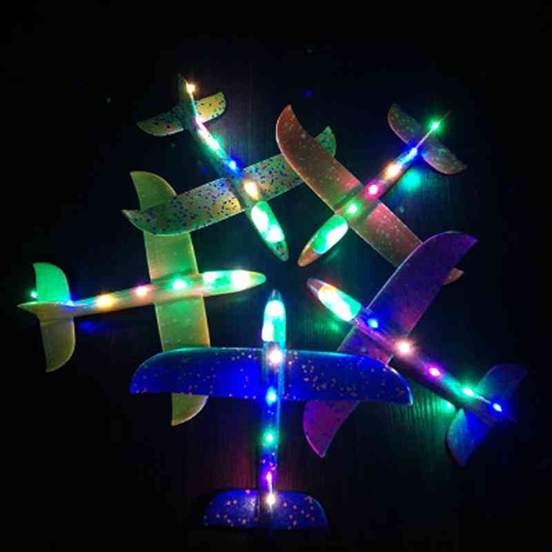 Hand Throw Flying Glider Luminous Planes For