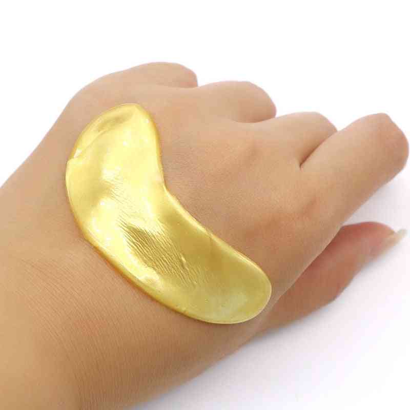 24k Gold, Crystal Collagen Eye Mask Sheet For Dark Circles And Fine Lines