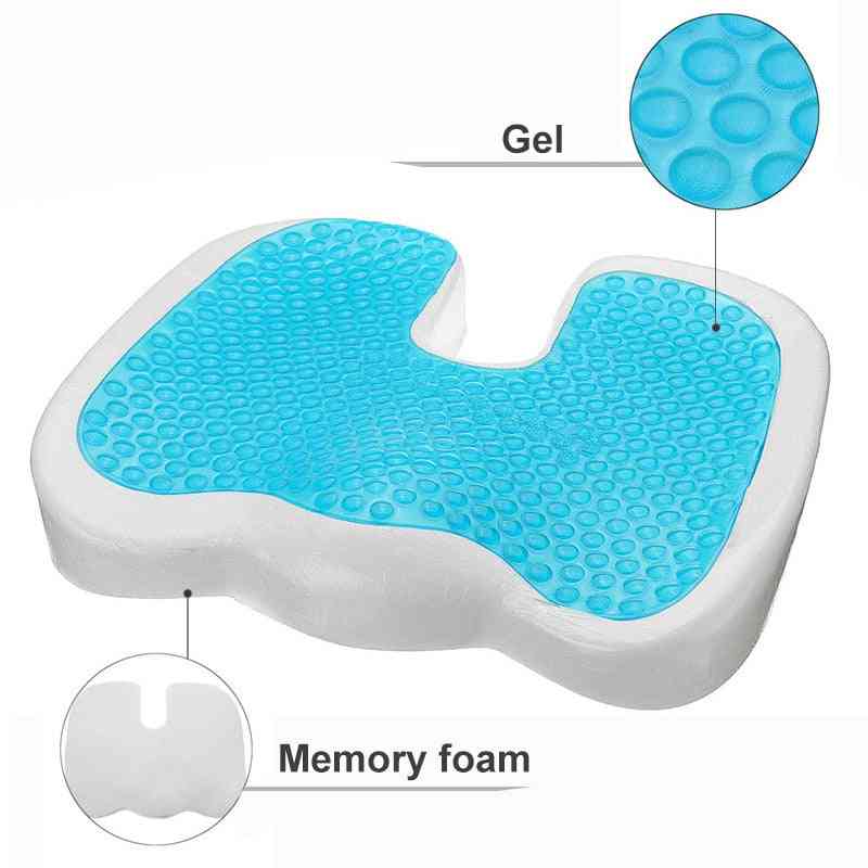 New Gel Seat Cushion For Office - Soft, Comfort, Thicken Upholstery Memory Foam For Sofa