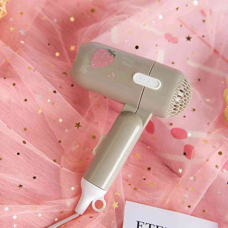Mini Hair Dryer Foldable - Portable Thermostatic Air Collecting, Electric Hair Dryer