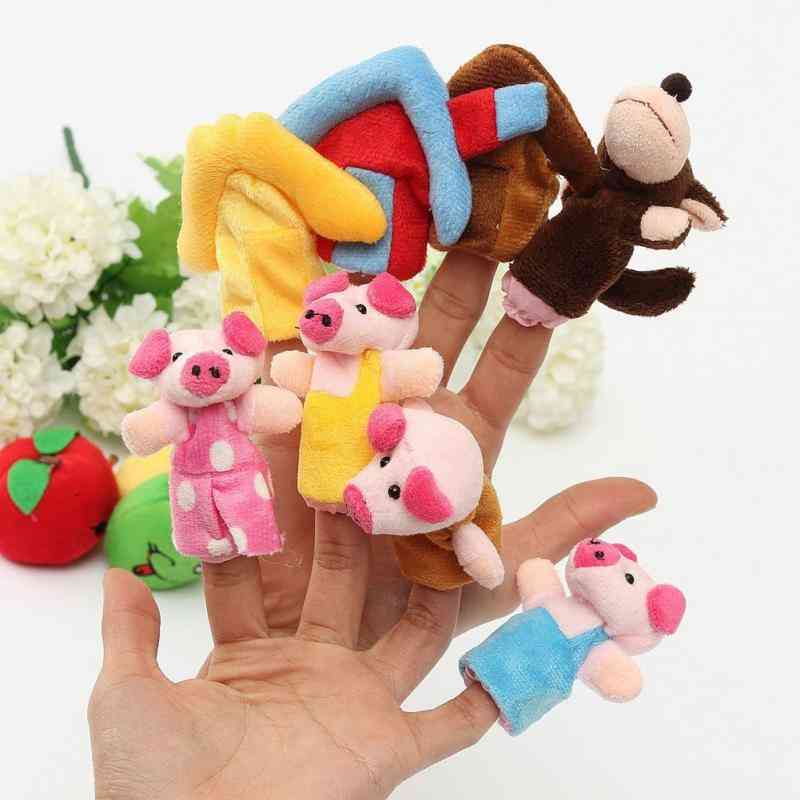 8pcs-finger Puppets For Kids Educational Story