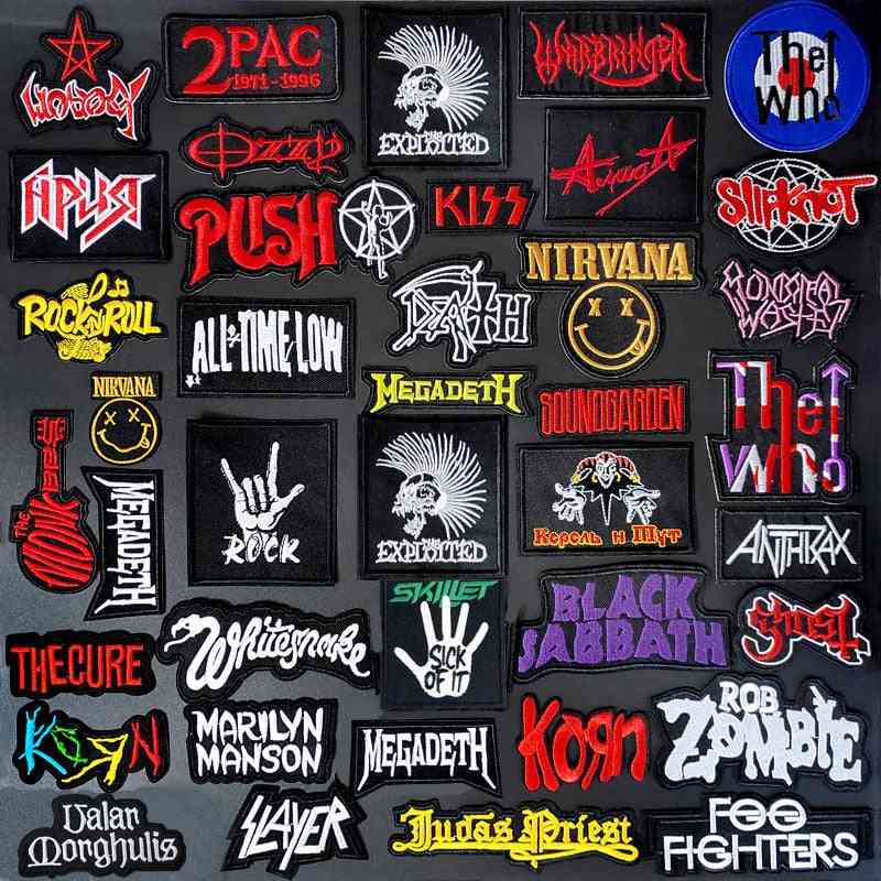 Band Diy Clothe Embroidery Punk Music Patch