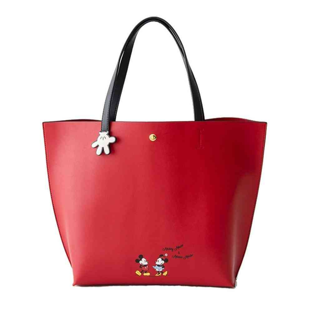 Disney Mickey/minnie Mouse Shoulder Bag - Large Capacity Bag Fashion Handbag