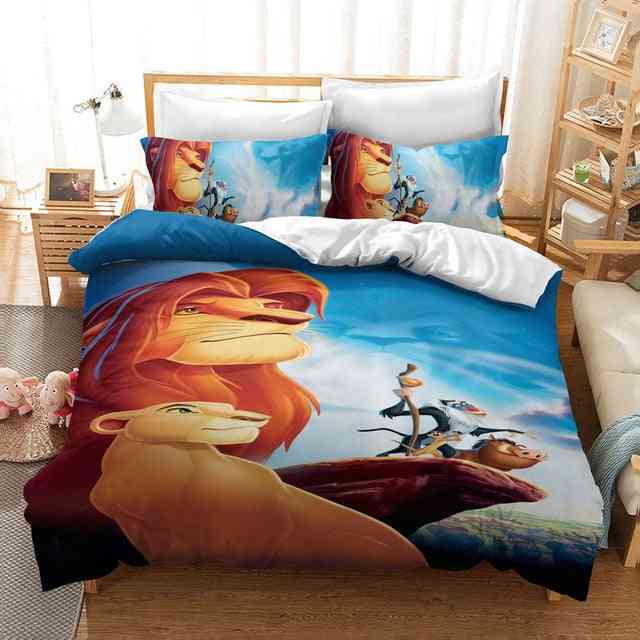 Disney der König der Löwen Simba Cartoon Bettbezug Set für Kinderzimmer