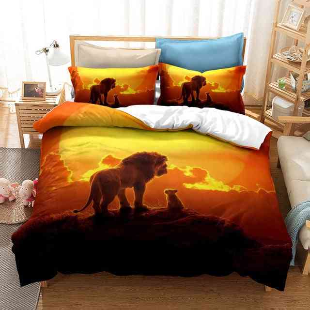 Disney der König der Löwen Simba Cartoon Bettbezug Set für Kinderzimmer
