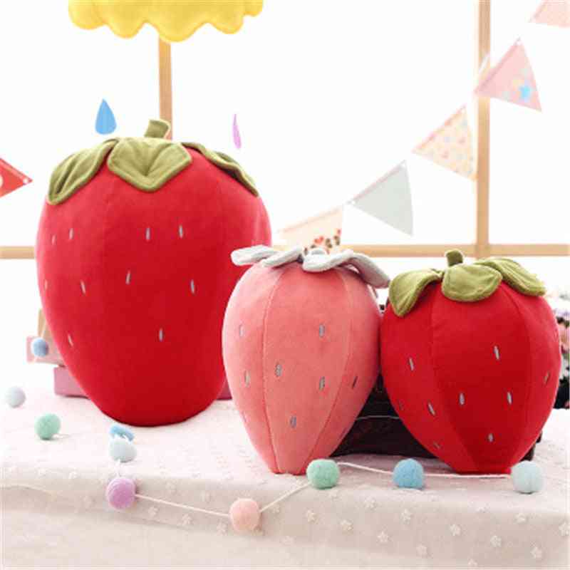 Creative Simulation Strawberry, Fruit Plush Pillow - Stuffed Plush For Kids