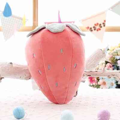 Kreatywna symulacja truskawka, pluszowa poduszka owocowa - wypchane pluszaki dla dzieci - a / 25cm