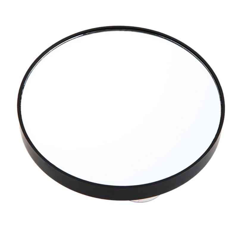 Bathroom Suction Magnifying Mirror- Shaving, Travel, Bathroom, Shower Suction Cup Beauty Makeup Mirror Black