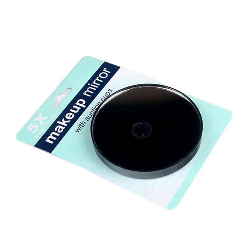 Bathroom Suction Magnifying Mirror- Shaving, Travel, Bathroom, Shower Suction Cup Beauty Makeup Mirror Black