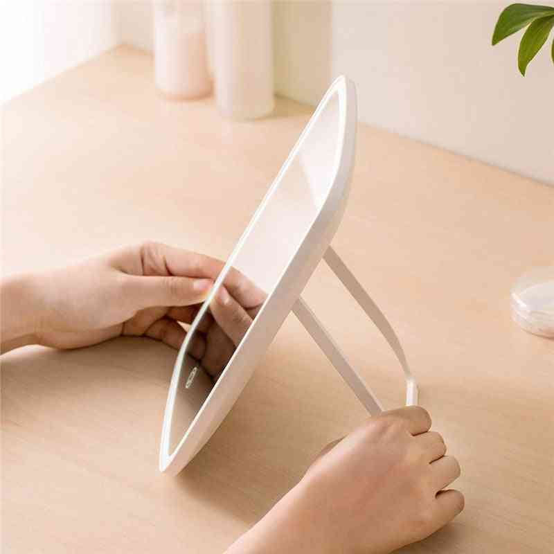 Portable Makeup Mirror,with  Led Natural Light- Usb Refill Angle