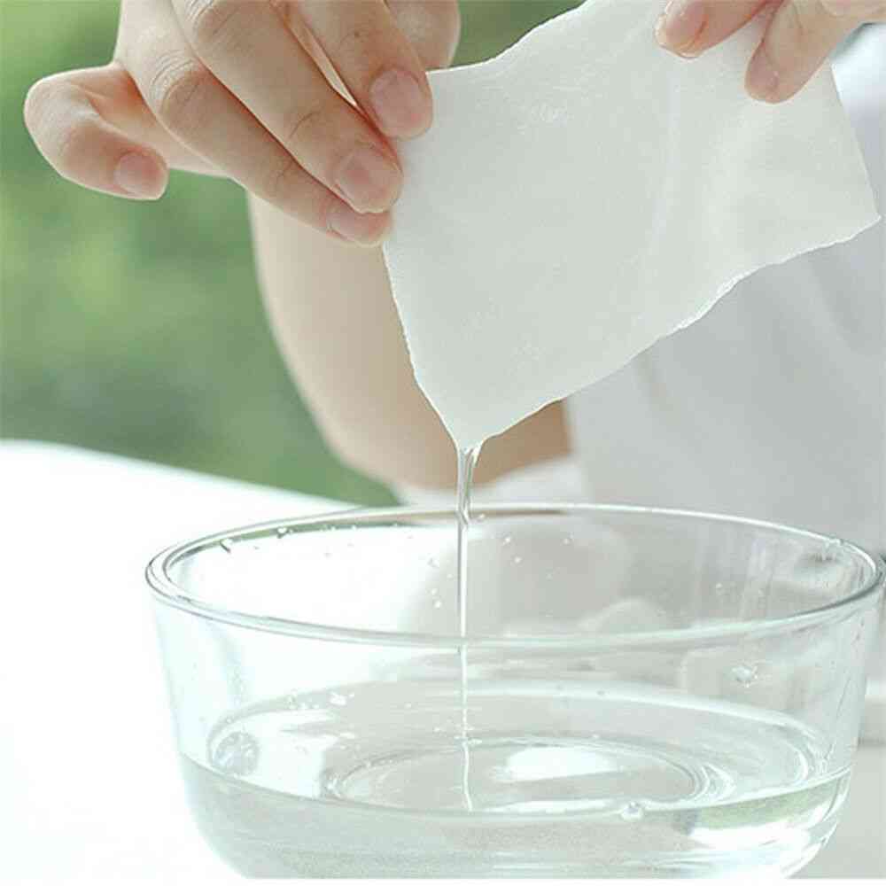 Jednorázový kompresní ručník - péče o obličej na cukrovou vatu