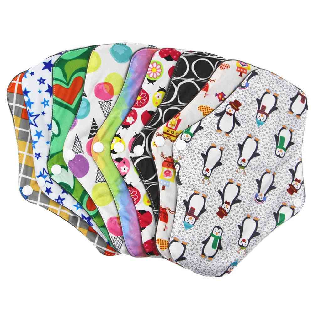 Bamboo Cotton Absorbent Menstrual Cloth Pads For Women