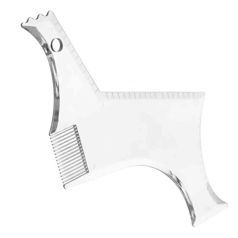 Transparent Beard Shaping & Styling Comb