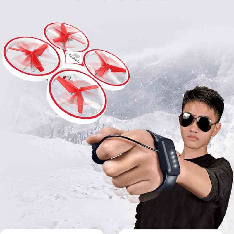 Mini drone a induzione quadricottero - smart watch con rilevamento remoto degli aerei ufo