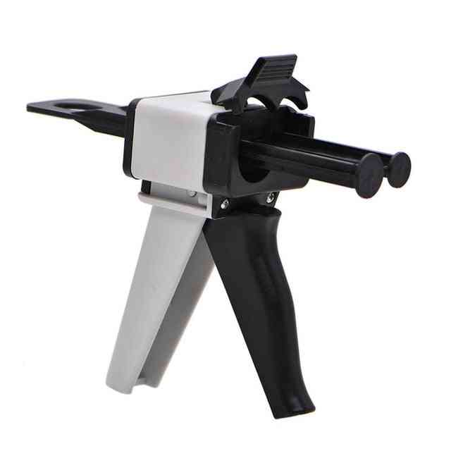 Mélange distributeur pistolet distributeur universel 1: 1/1: 2 pistolet distributeur en caoutchouc silicone 10: 1 outils de dentiste de 50 ml |