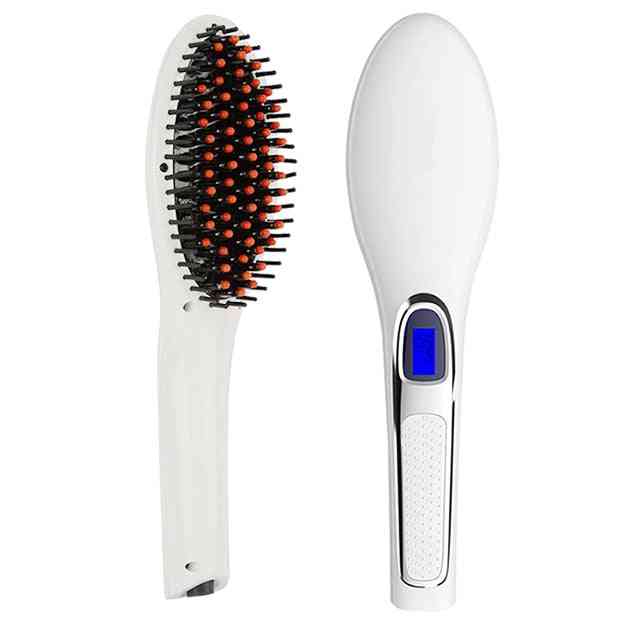 Professional Hot Comb-hair Straightener And Curler Styling Tool