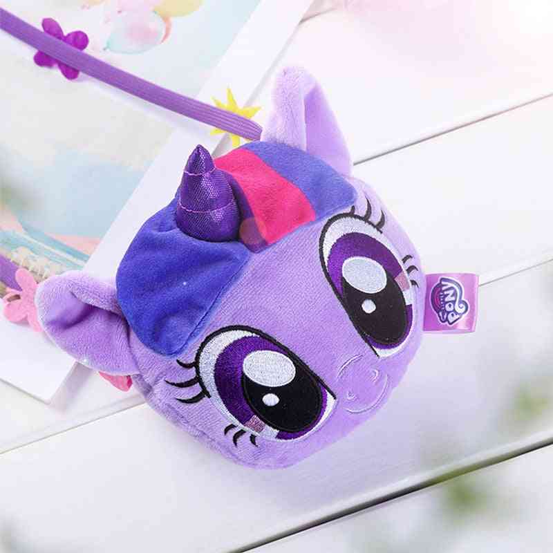 Monedero para niños pony bao li - mochila de felpa de dibujos animados, linda muñeca cruzada para niñas