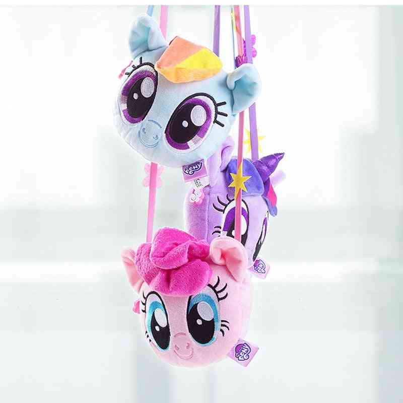 Monedero para niños pony bao li - mochila de felpa de dibujos animados, linda muñeca cruzada para niñas