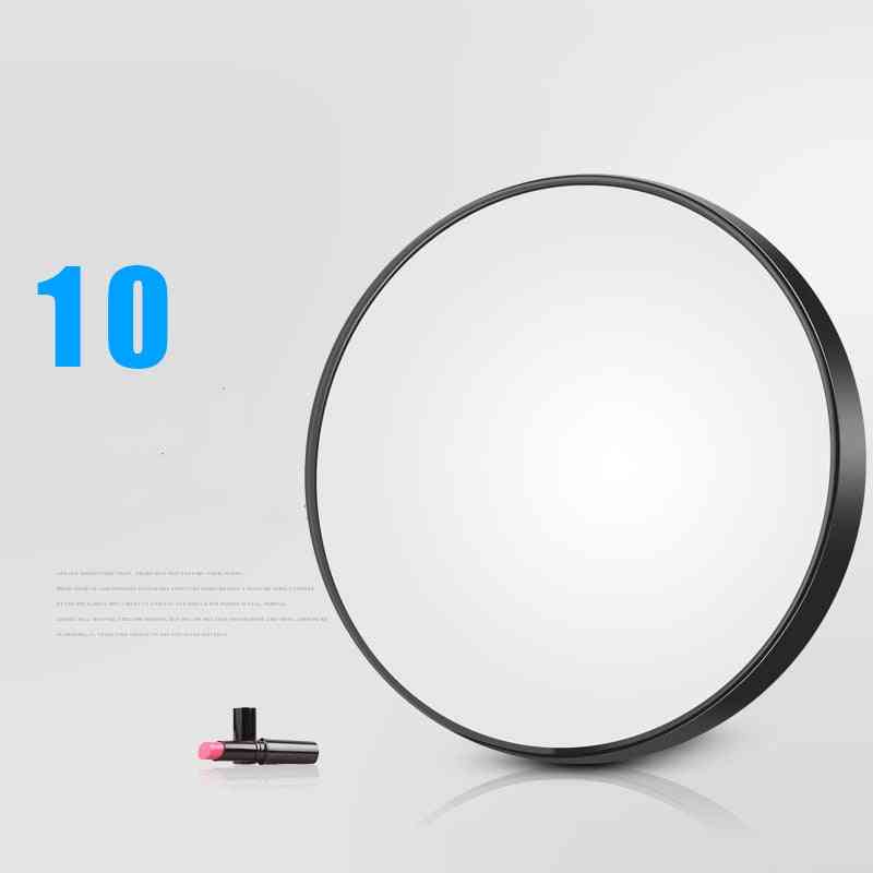 5 / 10x povećavajuće okruglo zrcalo s dvije vakuumske čaše - kozmetičko zrcalo za povećavanje