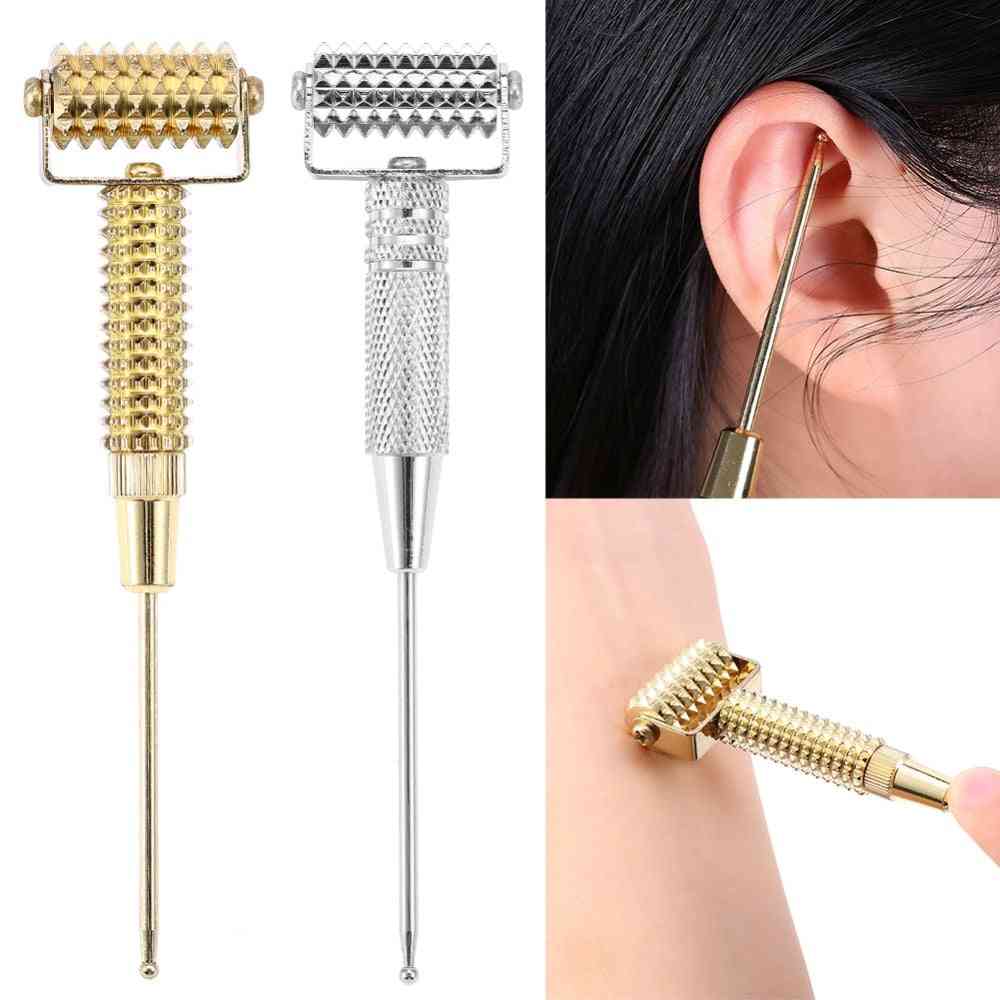 Facial Tightening, Slimming Spring Roller, Double Chin Removal - Ear Acupoints Probe, Acupuncture Points Needle