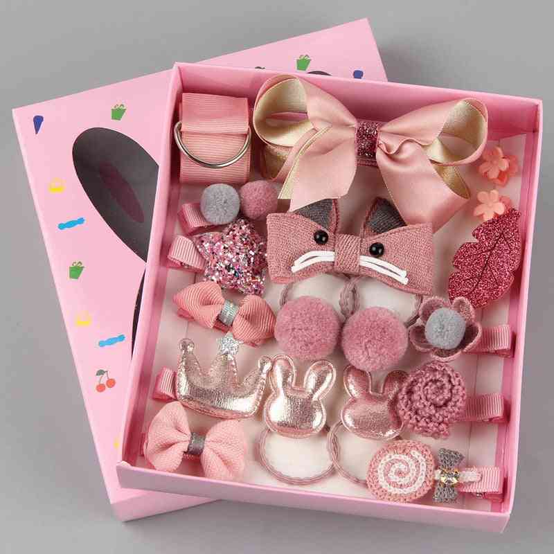 18pcs Hair Clip, Head Wearbox-accessories For Doll