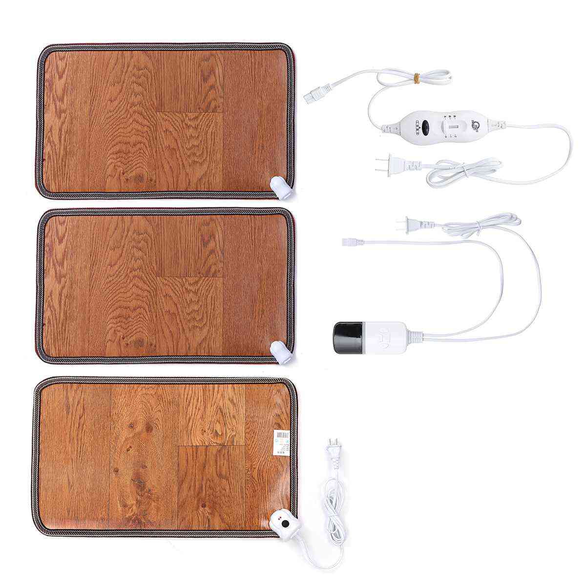 Leather Electric Heating Foot Mat Warmer Pads - Feet Leg Warmer Carpet Thermostat Warming Tools