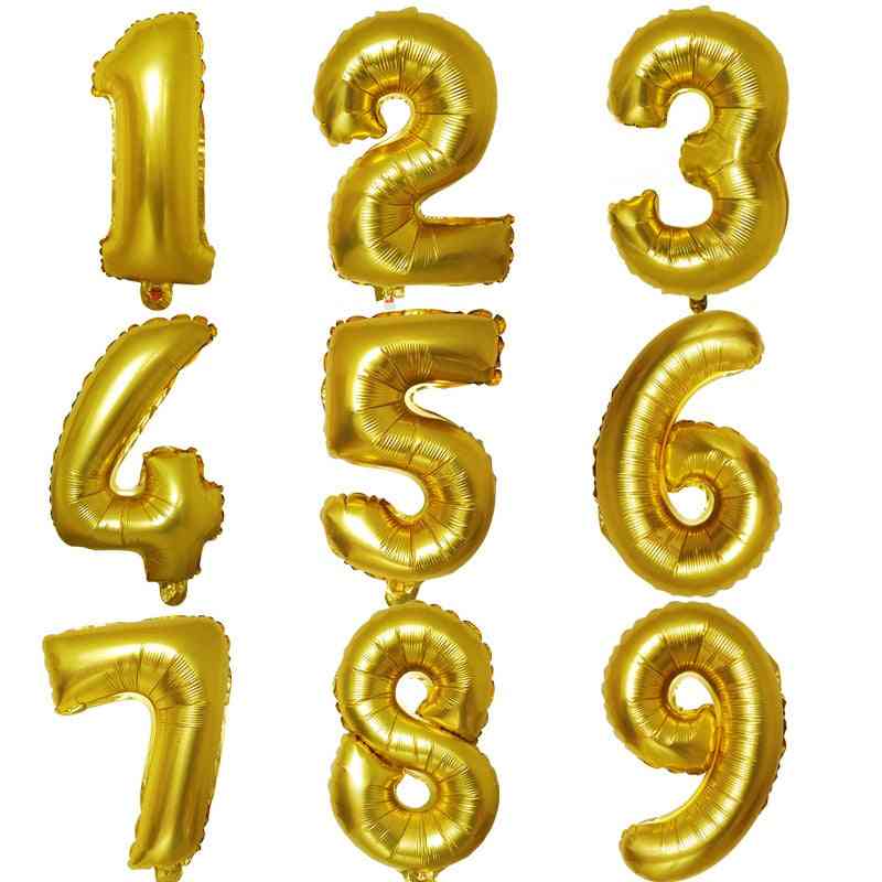 40 Inch Aluminum Foil-numbers Balloon