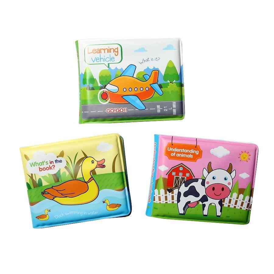 Pływające wodoodporne książki do kąpieli dla dzieci - przenośne zabawki do nauki kąpieli dla dzieci, edukacyjne zabawki wodne dla niemowląt dla małych dzieci - style 3