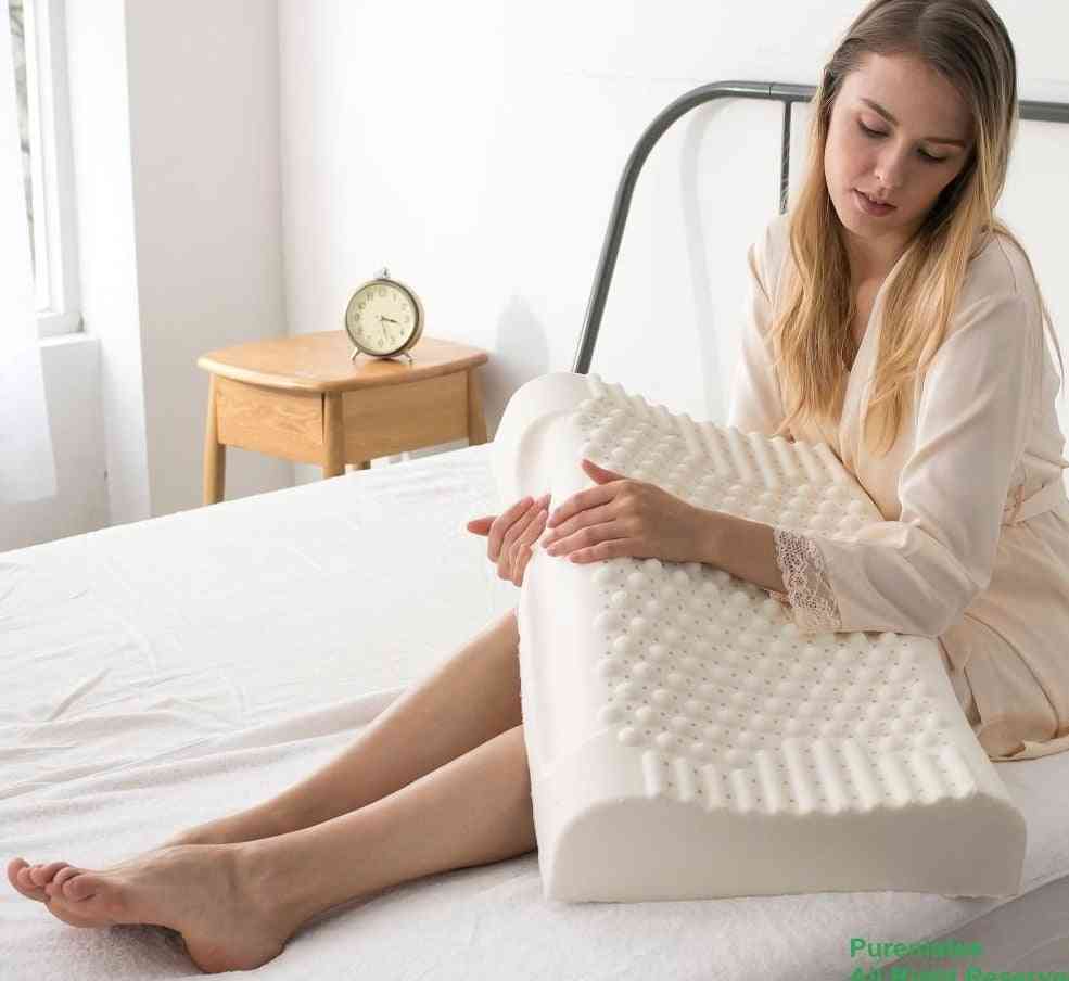 Thailand Pure Natural Latex Neck Protect Vertebrae Health Care Orthopedic Pillow