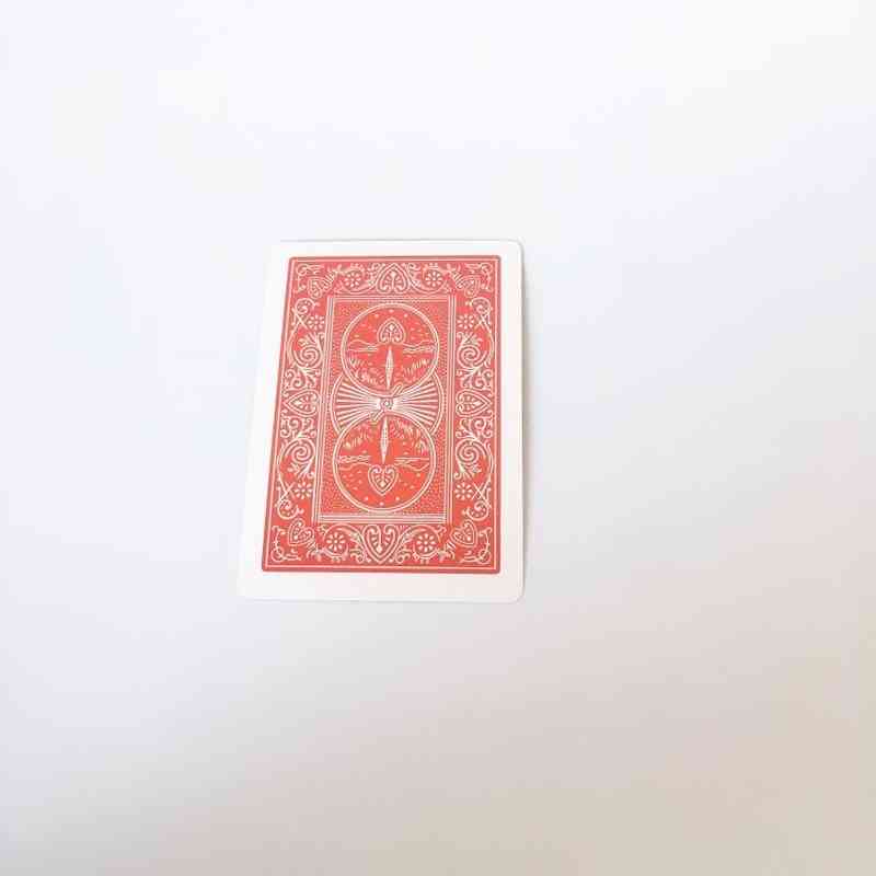 Pływające karty latające magiczne sztuczki z bliska obrotowe karty dla dzieci rekwizyty zawodowe - porcelana / czerwony